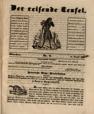Der reisende Teufel (Der Revolutions-Teufel oder Vorwärtsmarsch!) Samstag 19. August 1848