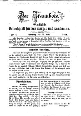 Der Traunbote (Traun-Alz-Salzachbote) Sonntag 17. Mai 1868