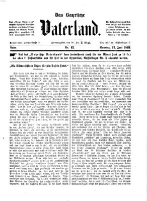 Das bayerische Vaterland Sonntag 13. Juni 1869