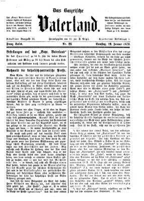 Das bayerische Vaterland Samstag 29. Januar 1870