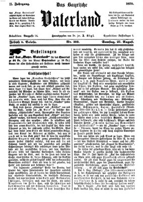 Das bayerische Vaterland Samstag 27. August 1870