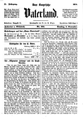 Das bayerische Vaterland Samstag 5. November 1870