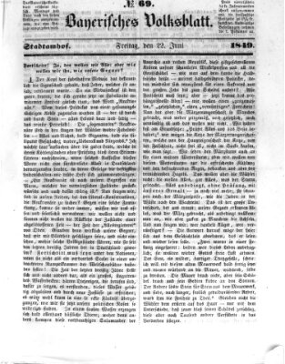 Bayerisches Volksblatt (Regensburger Morgenblatt)