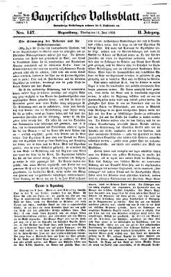 Bayerisches Volksblatt (Regensburger Morgenblatt) Dienstag 11. Juni 1850