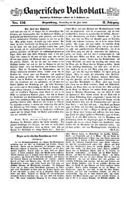 Bayerisches Volksblatt (Regensburger Morgenblatt) Donnerstag 20. Juni 1850