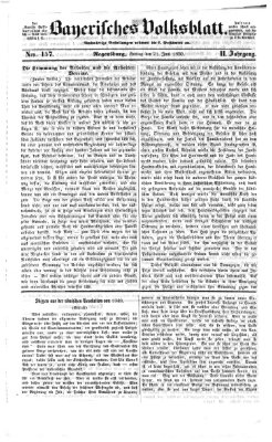 Bayerisches Volksblatt (Regensburger Morgenblatt) Freitag 21. Juni 1850