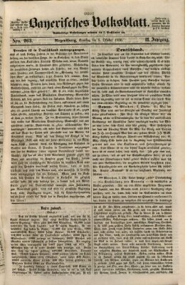 Bayerisches Volksblatt (Regensburger Morgenblatt) Samstag 5. Oktober 1850