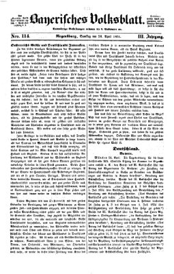 Bayerisches Volksblatt (Regensburger Morgenblatt) Samstag 26. April 1851