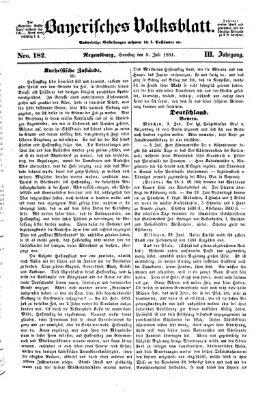 Bayerisches Volksblatt (Regensburger Morgenblatt) Samstag 5. Juli 1851