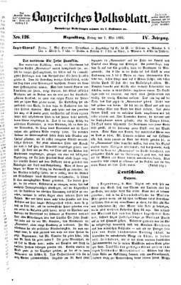 Bayerisches Volksblatt (Regensburger Morgenblatt) Freitag 7. Mai 1852