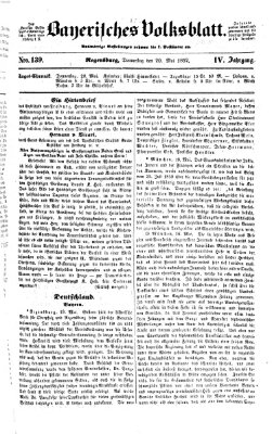 Bayerisches Volksblatt (Regensburger Morgenblatt) Donnerstag 20. Mai 1852