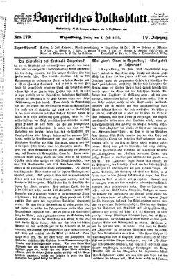 Bayerisches Volksblatt (Regensburger Morgenblatt) Freitag 2. Juli 1852