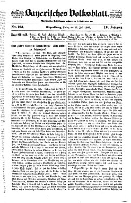 Bayerisches Volksblatt (Regensburger Morgenblatt) Freitag 16. Juli 1852
