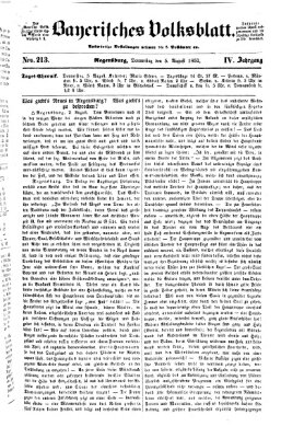 Bayerisches Volksblatt (Regensburger Morgenblatt) Donnerstag 5. August 1852