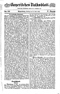 Bayerisches Volksblatt (Regensburger Morgenblatt) Samstag 23. April 1853