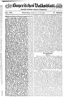 Bayerisches Volksblatt (Regensburger Morgenblatt) Dienstag 19. Juli 1853