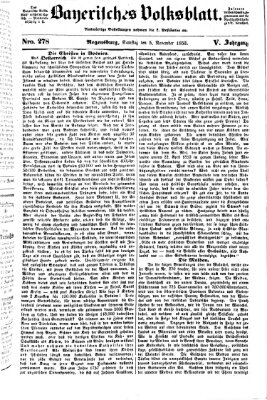 Bayerisches Volksblatt (Regensburger Morgenblatt) Samstag 5. November 1853