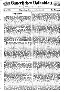 Bayerisches Volksblatt (Regensburger Morgenblatt) Freitag 16. Dezember 1853