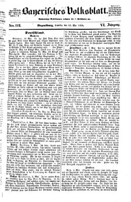 Bayerisches Volksblatt (Regensburger Morgenblatt) Samstag 13. Mai 1854