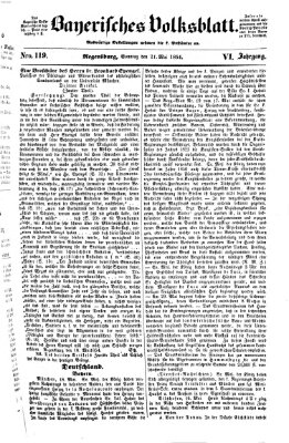 Bayerisches Volksblatt (Regensburger Morgenblatt) Sonntag 21. Mai 1854