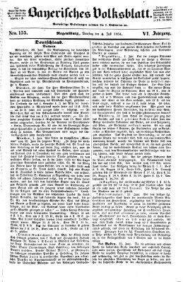 Bayerisches Volksblatt (Regensburger Morgenblatt) Dienstag 4. Juli 1854