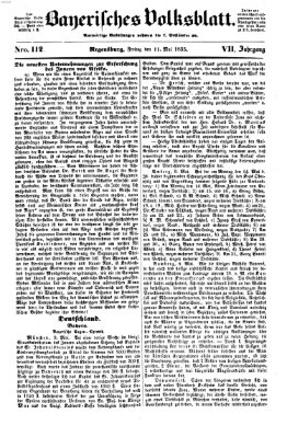Bayerisches Volksblatt (Regensburger Morgenblatt) Freitag 11. Mai 1855