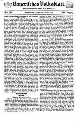 Bayerisches Volksblatt (Regensburger Morgenblatt) Mittwoch 16. Mai 1855