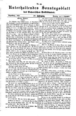 Bayerisches Volksblatt (Regensburger Morgenblatt) Sonntag 9. Dezember 1855