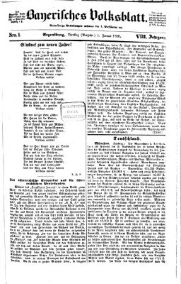 Bayerisches Volksblatt (Regensburger Morgenblatt) Dienstag 1. Januar 1856