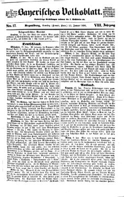 Bayerisches Volksblatt (Regensburger Morgenblatt) Samstag 19. Januar 1856