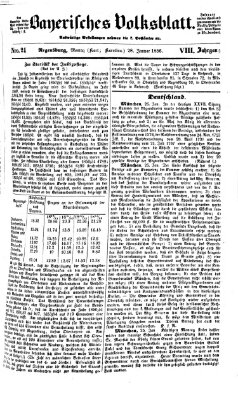 Bayerisches Volksblatt (Regensburger Morgenblatt) Montag 28. Januar 1856
