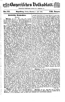 Bayerisches Volksblatt (Regensburger Morgenblatt) Dienstag 1. Juli 1856
