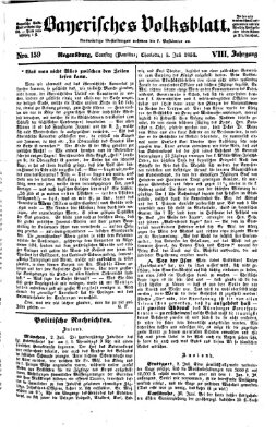 Bayerisches Volksblatt (Regensburger Morgenblatt) Samstag 5. Juli 1856