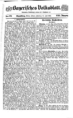 Bayerisches Volksblatt (Regensburger Morgenblatt) Montag 21. Juli 1856