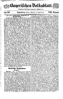 Bayerisches Volksblatt (Regensburger Morgenblatt) Samstag 9. August 1856