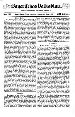 Bayerisches Volksblatt (Regensburger Morgenblatt) Freitag 29. August 1856