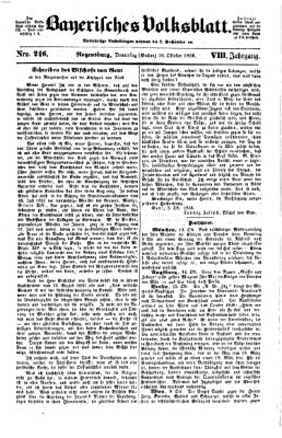 Bayerisches Volksblatt (Regensburger Morgenblatt) Donnerstag 16. Oktober 1856