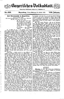 Bayerisches Volksblatt (Regensburger Morgenblatt) Freitag 31. Oktober 1856