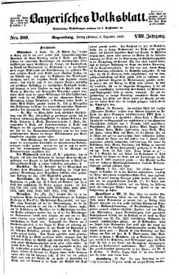 Bayerisches Volksblatt (Regensburger Morgenblatt) Freitag 5. Dezember 1856