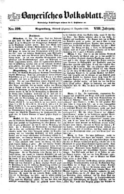 Bayerisches Volksblatt (Regensburger Morgenblatt) Mittwoch 17. Dezember 1856
