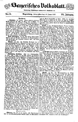 Bayerisches Volksblatt (Regensburger Morgenblatt) Freitag 16. Januar 1857