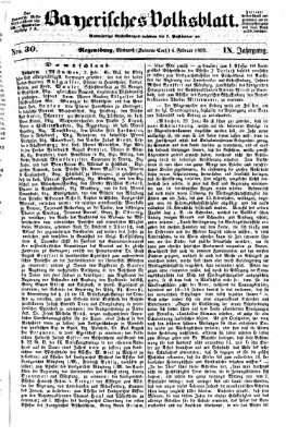 Bayerisches Volksblatt (Regensburger Morgenblatt) Mittwoch 4. Februar 1857