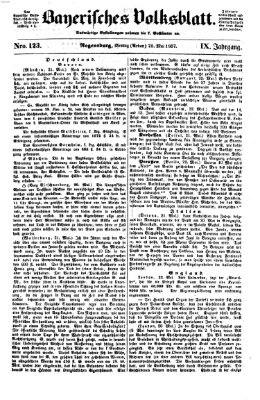 Bayerisches Volksblatt (Regensburger Morgenblatt) Montag 25. Mai 1857
