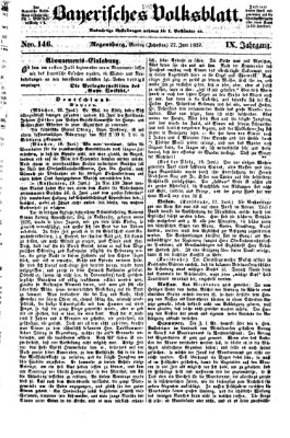 Bayerisches Volksblatt (Regensburger Morgenblatt) Montag 22. Juni 1857