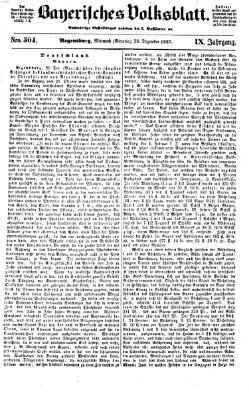 Bayerisches Volksblatt (Regensburger Morgenblatt) Mittwoch 23. Dezember 1857