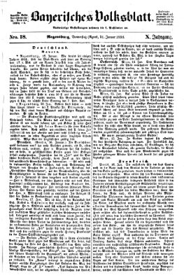 Bayerisches Volksblatt (Regensburger Morgenblatt) Donnerstag 21. Januar 1858