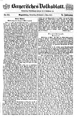 Bayerisches Volksblatt (Regensburger Morgenblatt) Donnerstag 4. März 1858