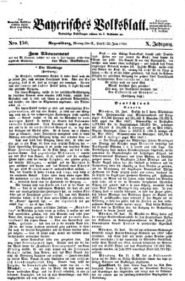 Bayerisches Volksblatt (Regensburger Morgenblatt) Montag 28. Juni 1858