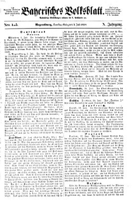 Bayerisches Volksblatt (Regensburger Morgenblatt) Samstag 3. Juli 1858
