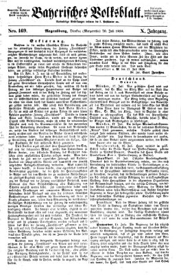 Bayerisches Volksblatt (Regensburger Morgenblatt) Dienstag 20. Juli 1858